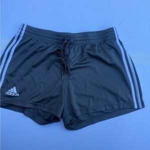 Adidas Gray Athletic Shorts with Elastic Waistband